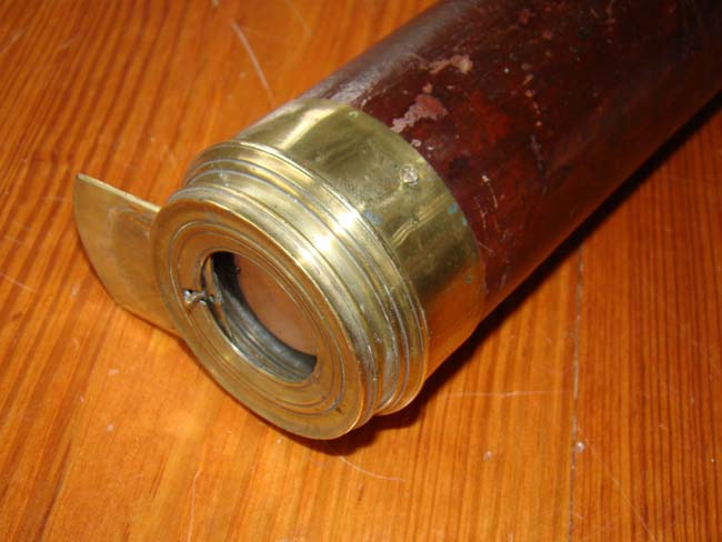 A 19th century English single draw mahogany barreled telescope circa 1830 — image 2